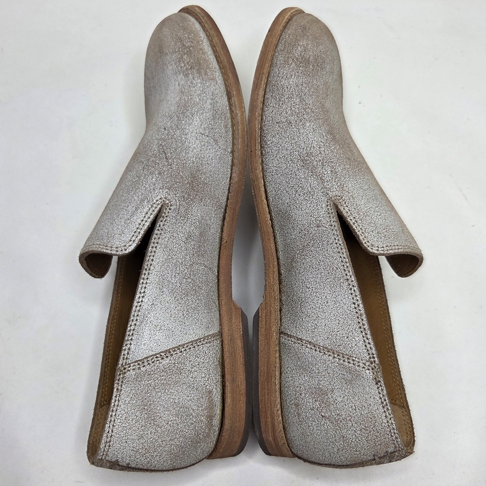Frye Chris Venetian Slip-On Loafer Shoes Casual NWOB Distressed Mushroom Mens 9D - Picture 6 of 11